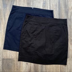 Ann Taylor Madison Skirt Two-Pack (Black/Navy)